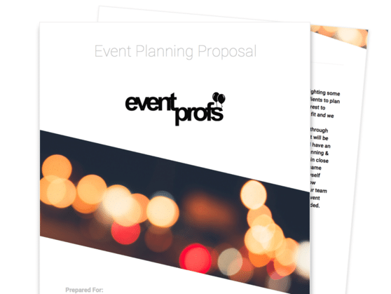 Event Proposal Template