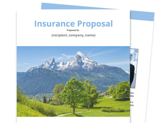 Insurance Proposal Template Proposable