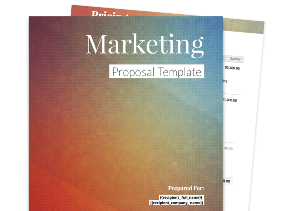 a business proposal template