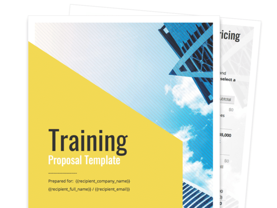 Training Proposal Template