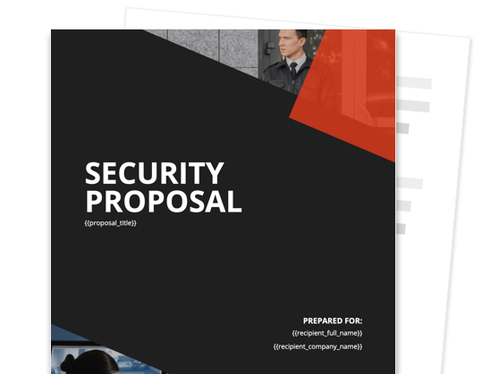 business proposal for security guard company