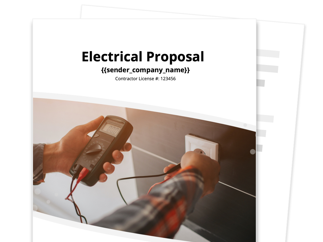 Electrical Proposal Template Free Sample Proposable