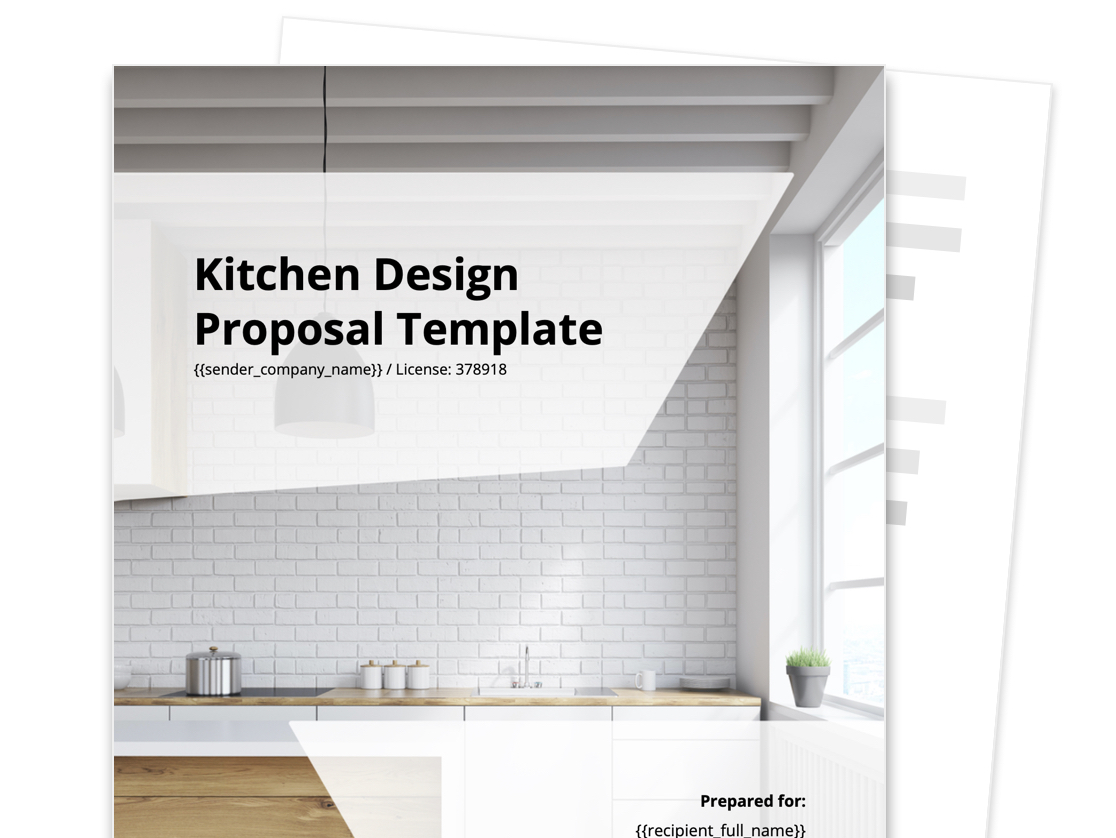 Kitchen Design Proposal Template
